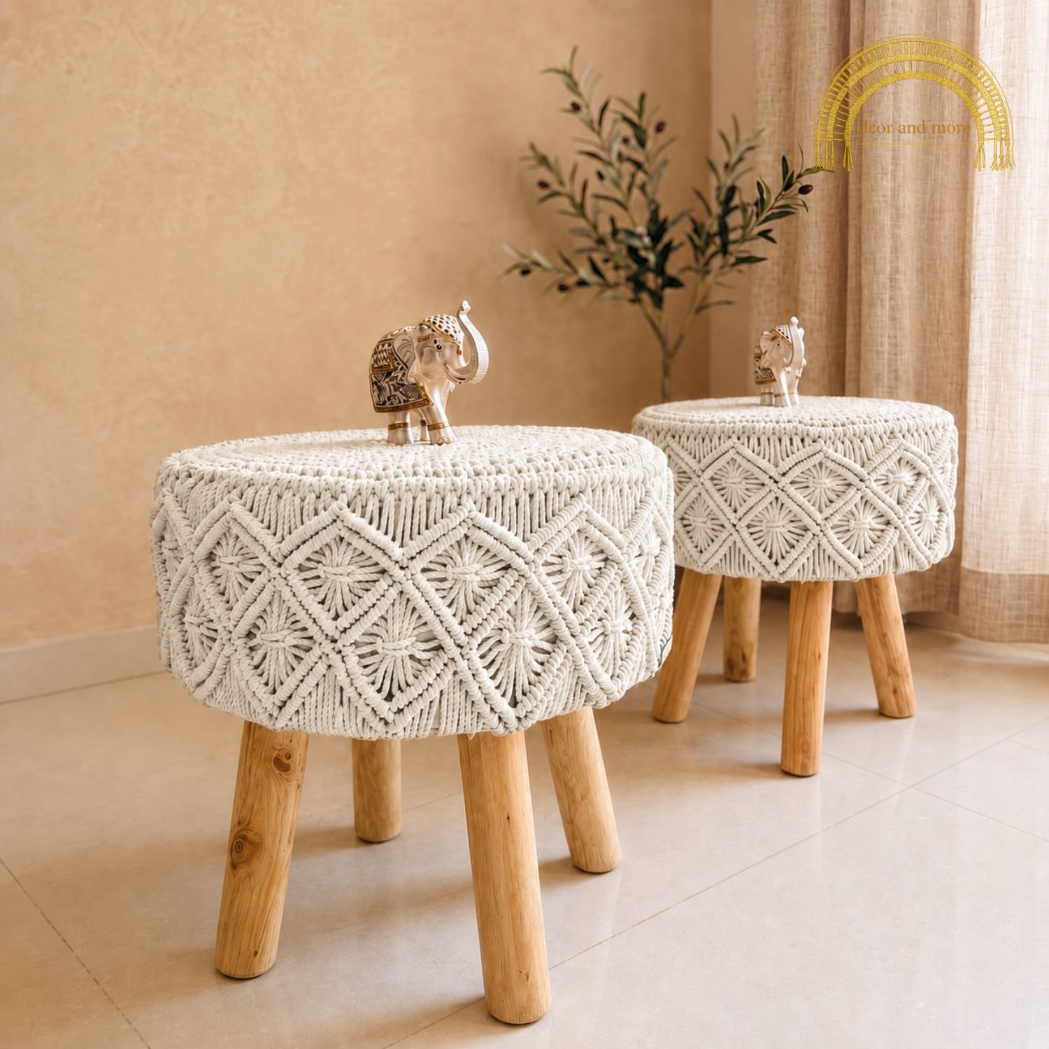 macrame stool design 1 macrame stool design 1
