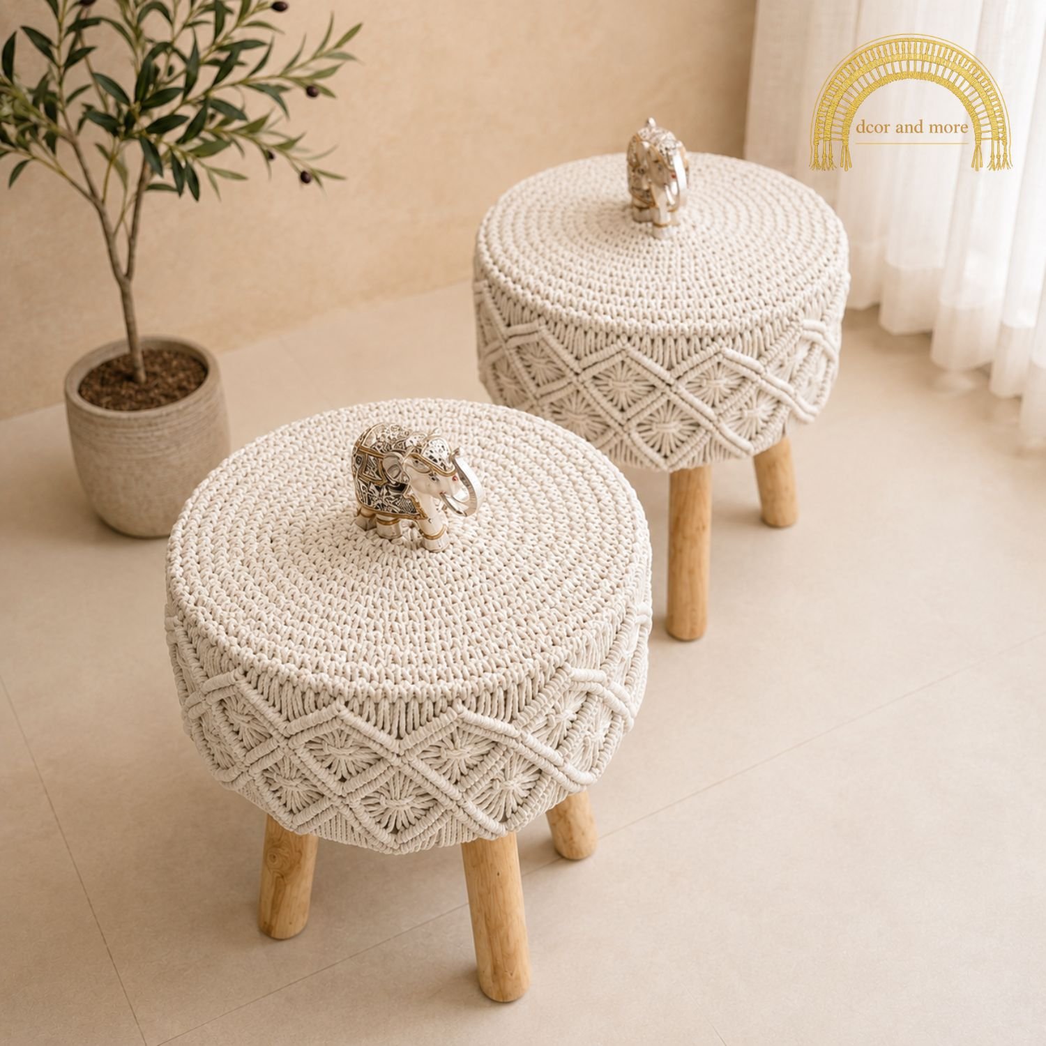macrame stool design 1 macrame stool design 1