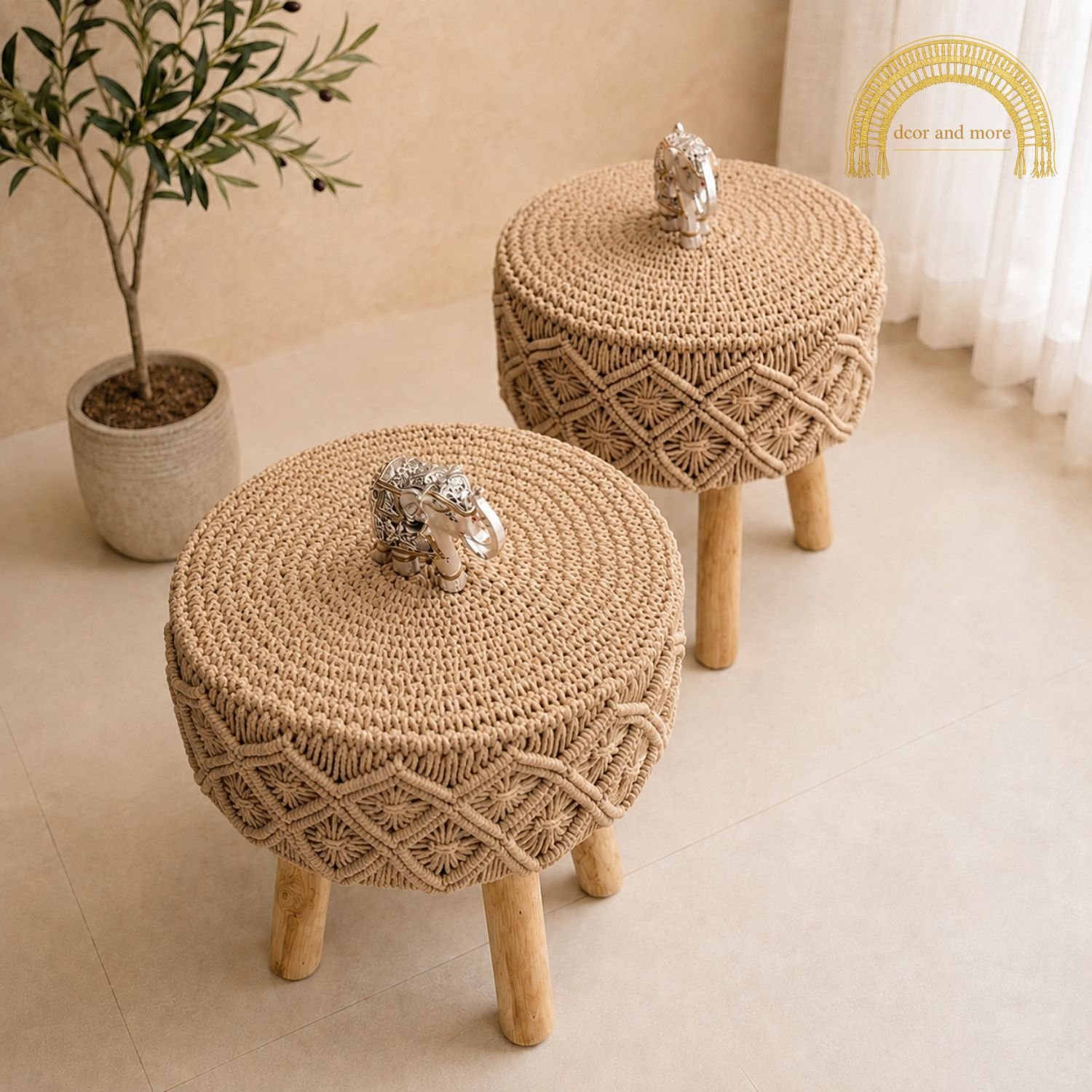 macrame stool design 1 macrame stool design 1