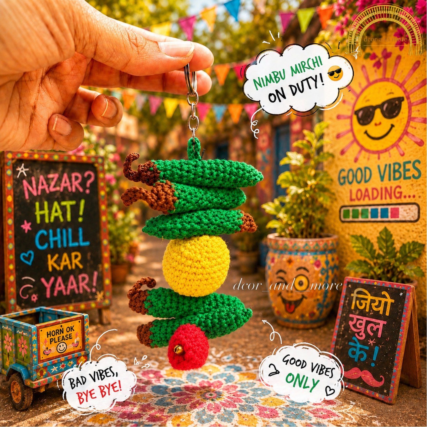 nibu mirchi crochet keychain nibu mirchi crochet keychain