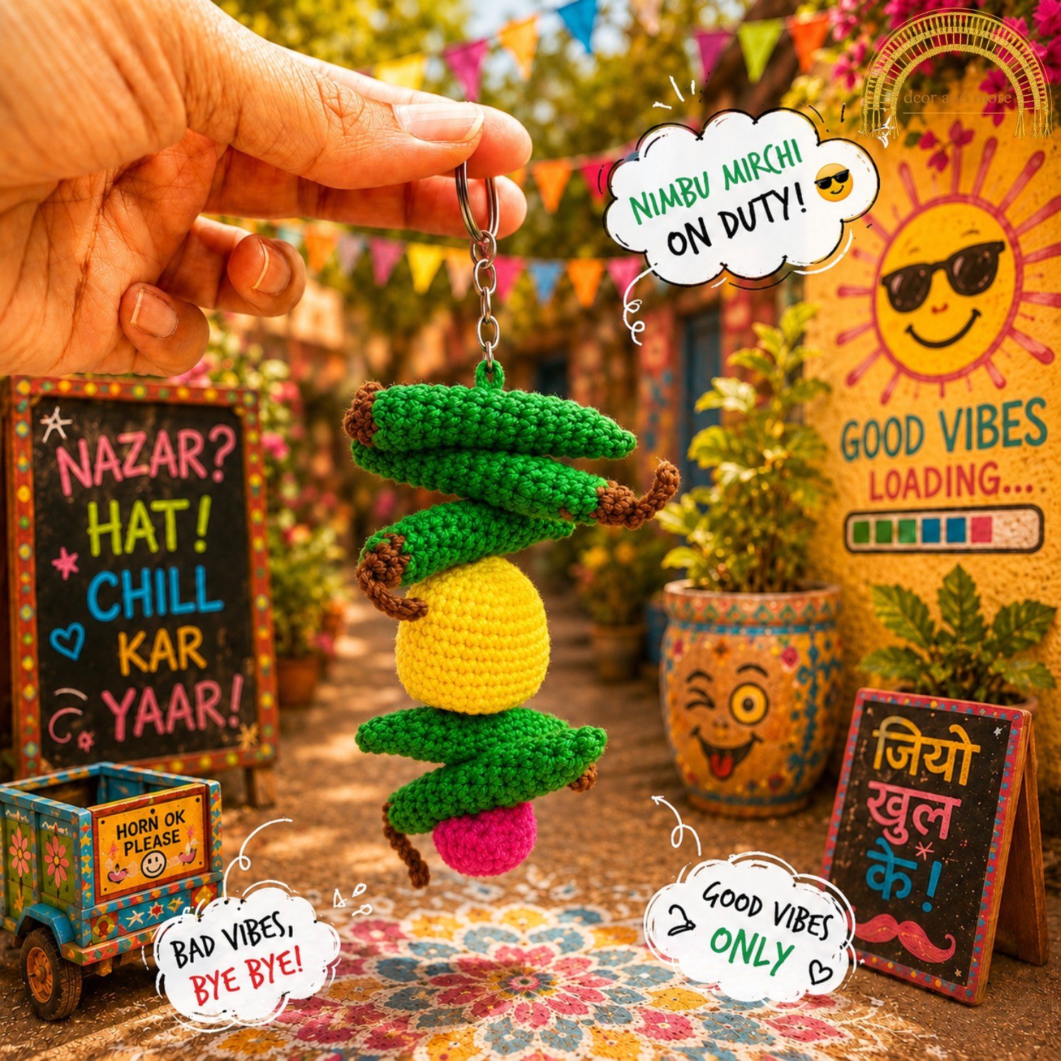 nibu mirchi crochet keychain nibu mirchi crochet keychain