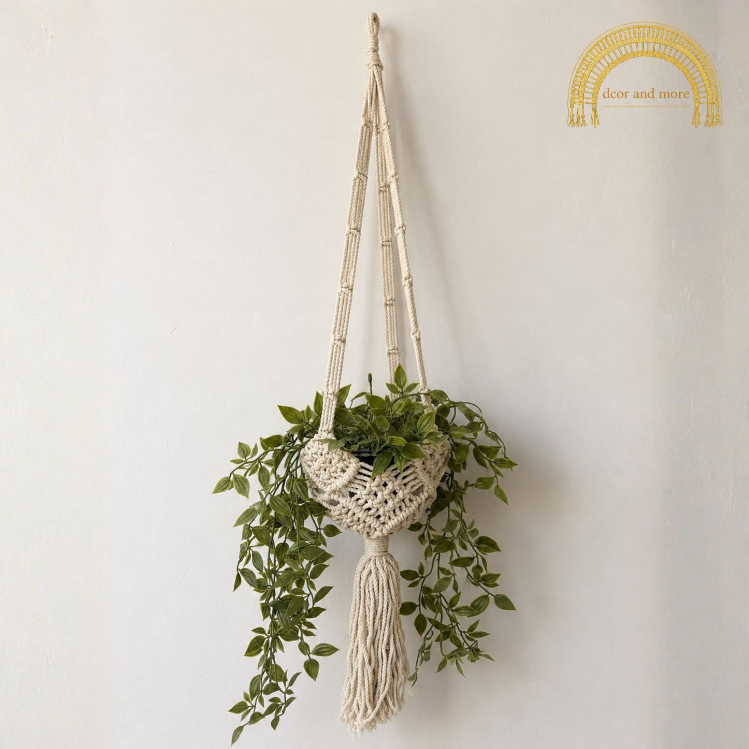 macrame single pocket planter hanger macrame single pocket planter hanger