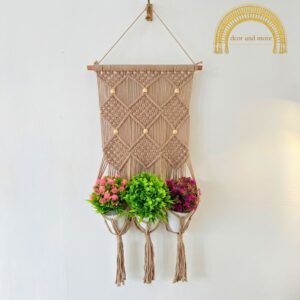3 pouch planter biege