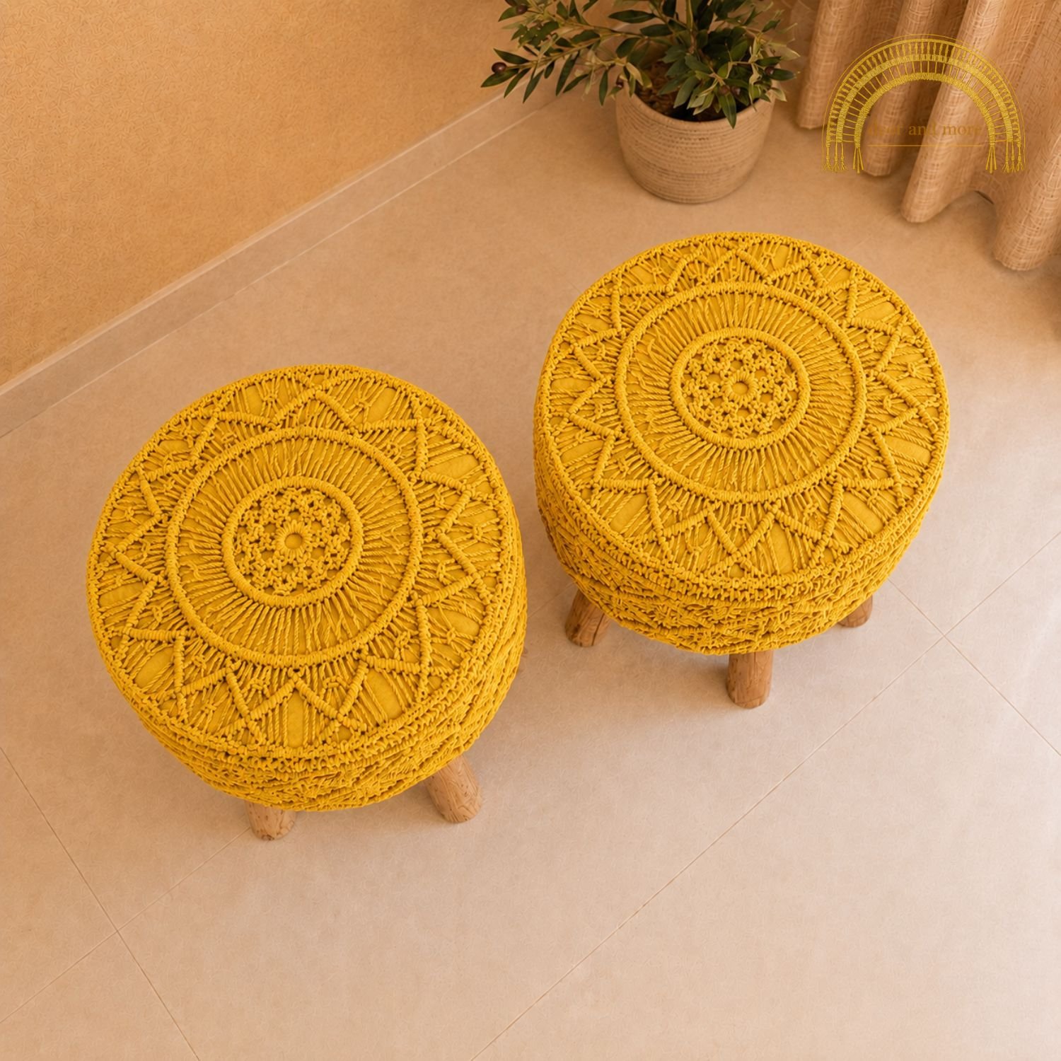 macrame stool design 2 macrame stool design 2