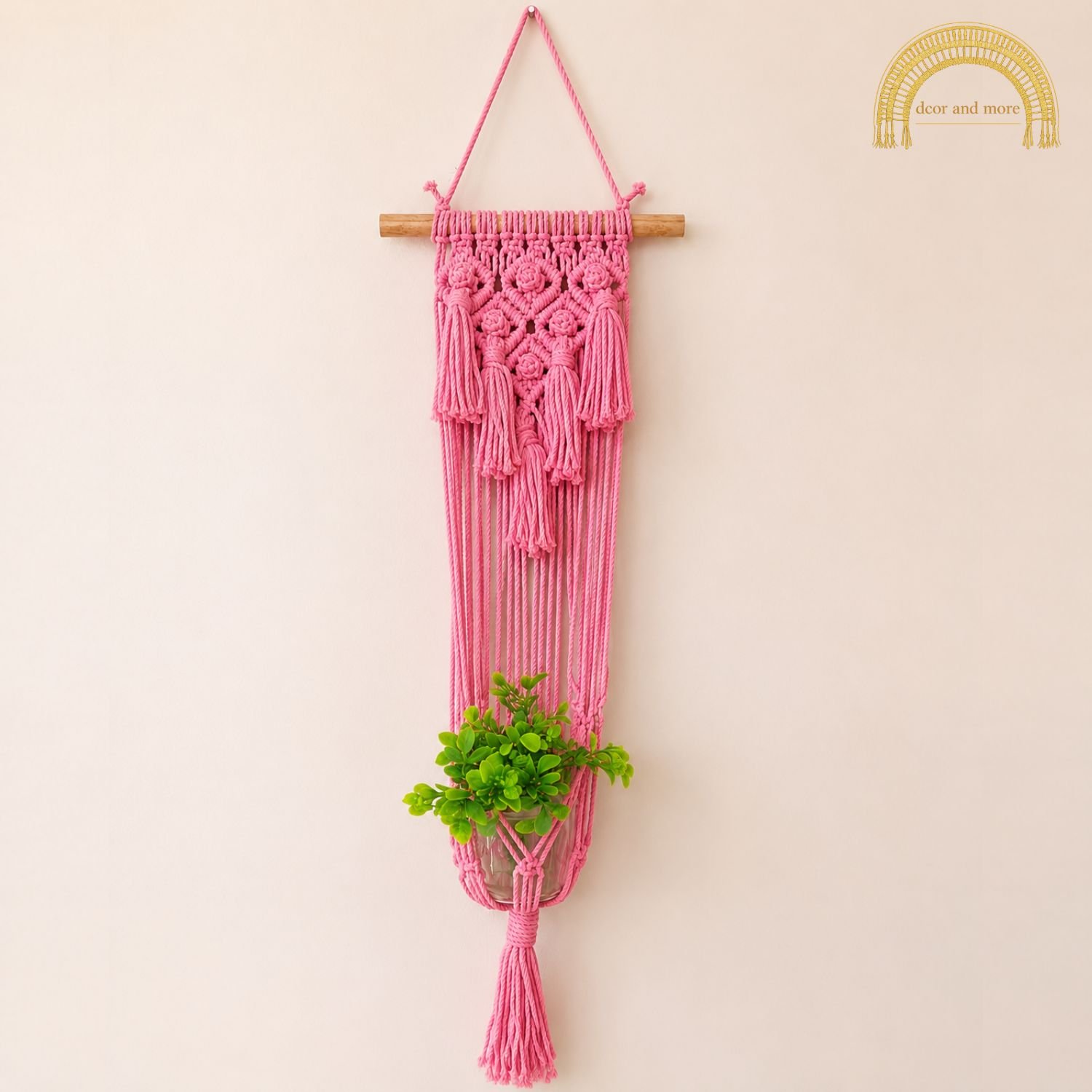 rope plant 2 hanger pink rope plant 2 hanger pink