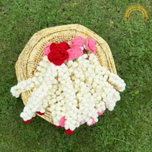 rose with mogra gajra