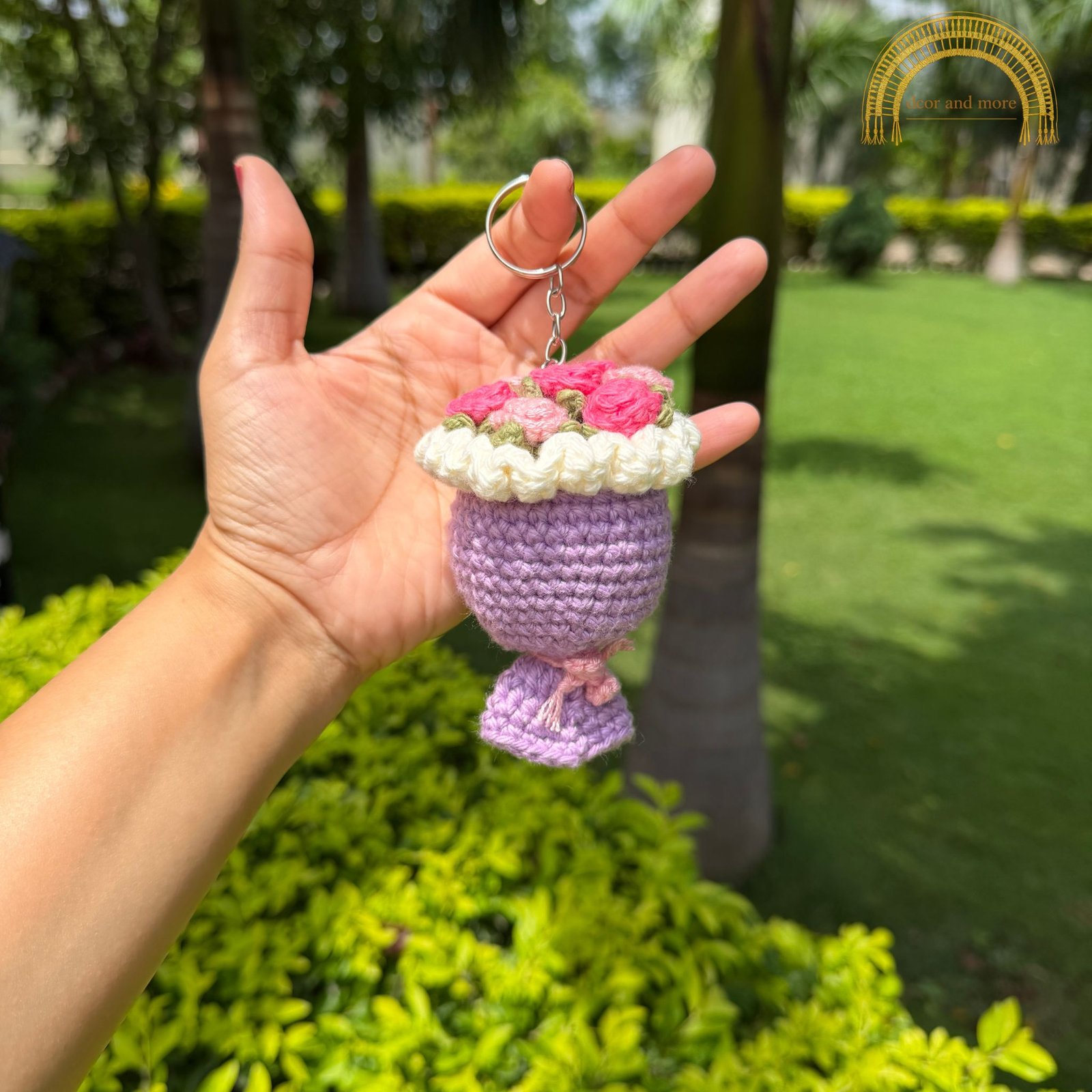 crochet bouquet keychain crochet bouquet keychain