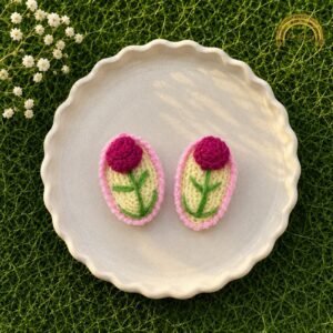crochet red tulip hair clips front 1.jpg