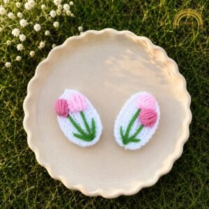 crochet baby pink tulip hair clips front 1.jpg