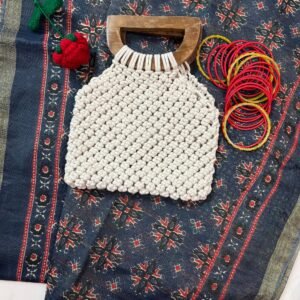 knotted handle purse