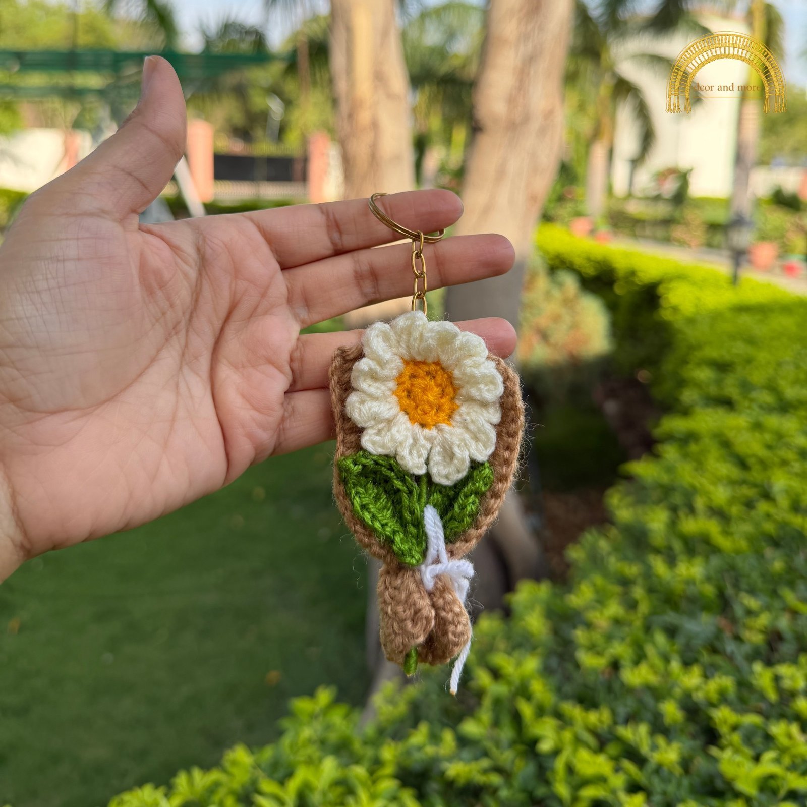 single flower bouquet crochet keychain single flower bouquet crochet keychain