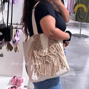 the boho knot tote bag
