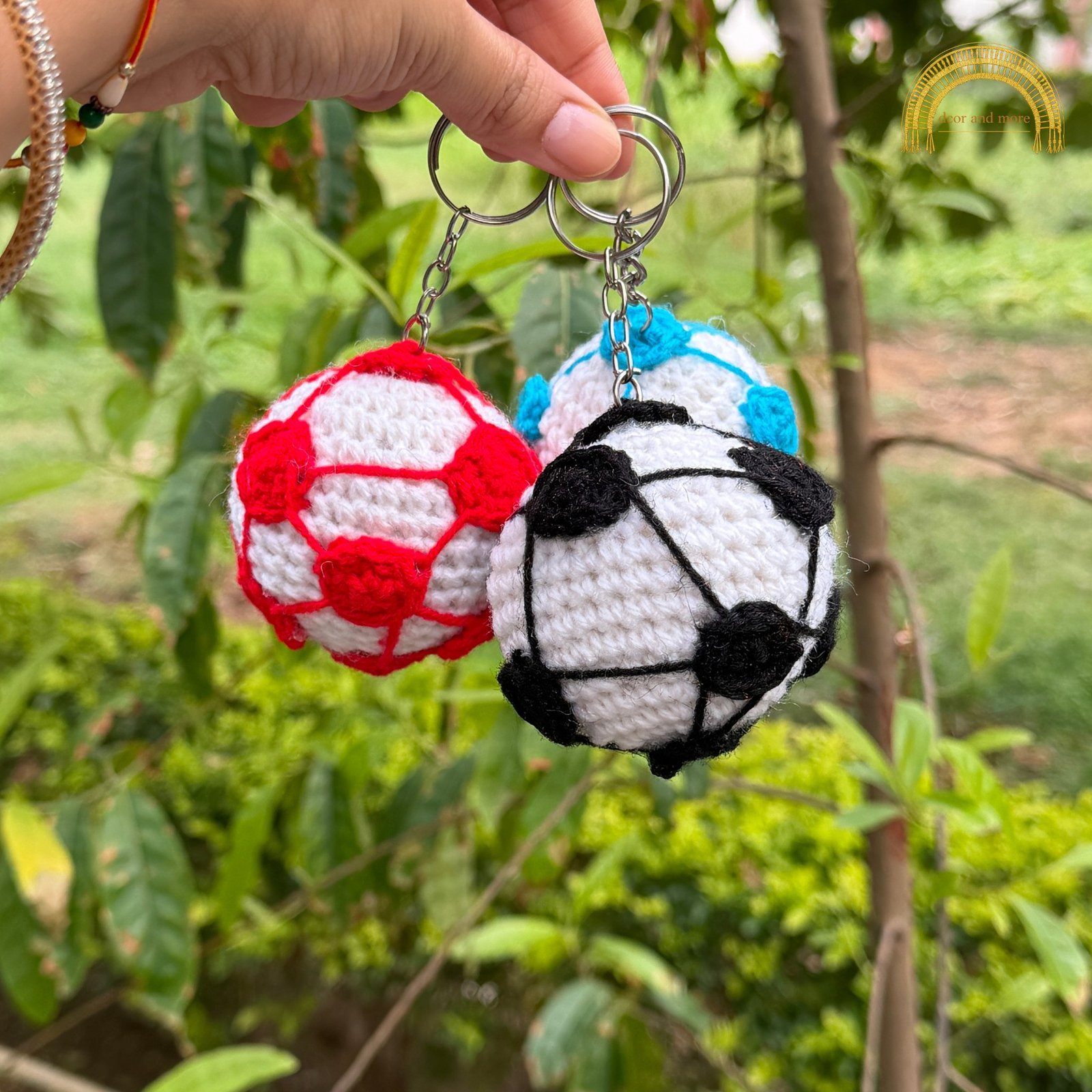 crochet football keychain crochet football keychain