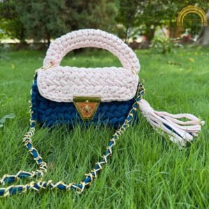 denim blue pink combo