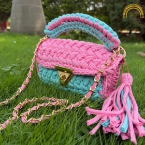 candy floss yarn bag