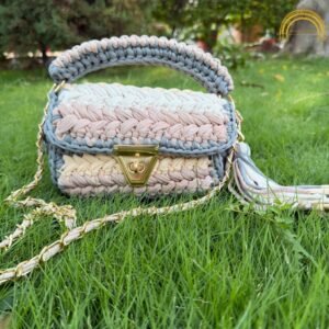multi color beige and grey tone bag