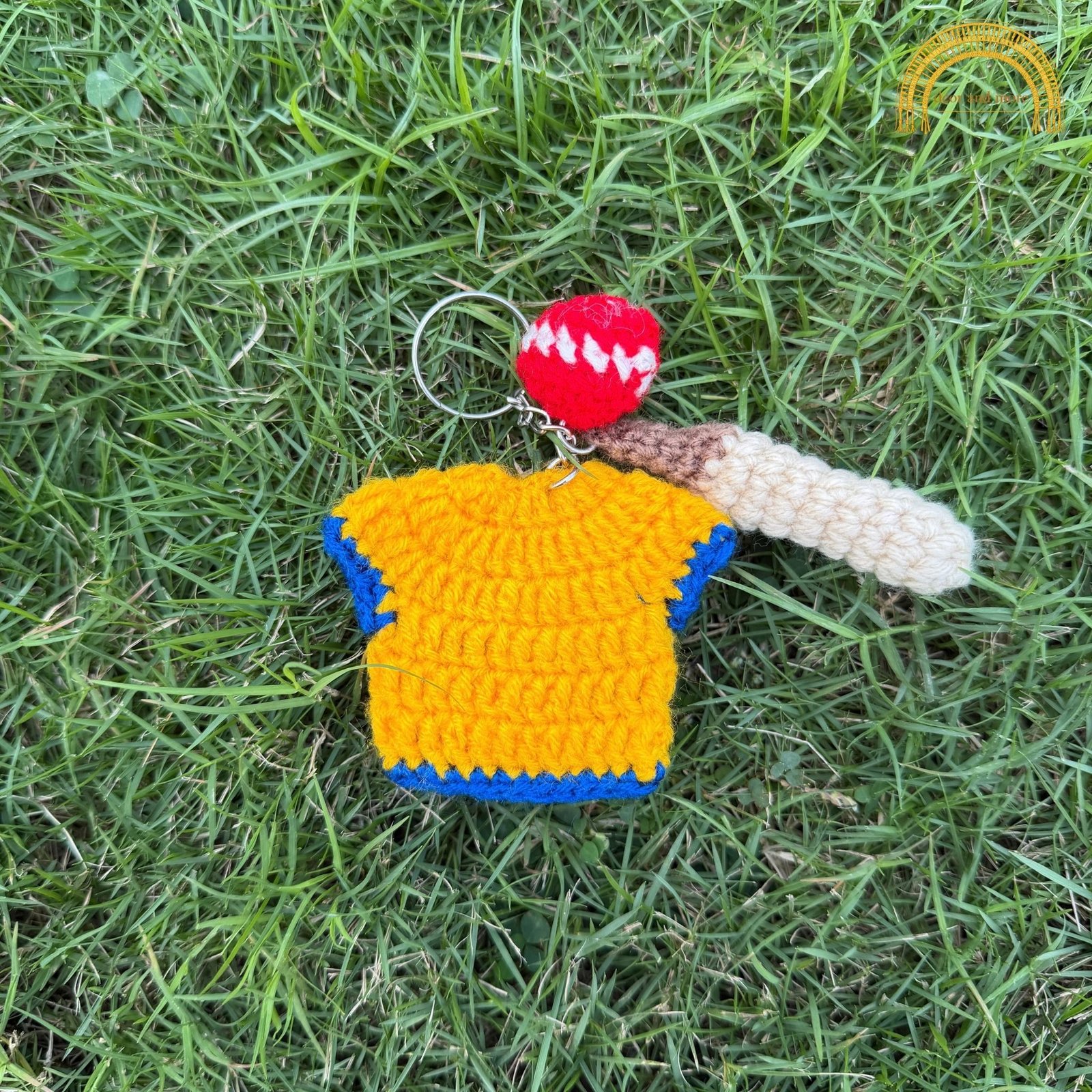 Dhoni Jersey Crochet Keychain (2) dhoni jersey keychian 2