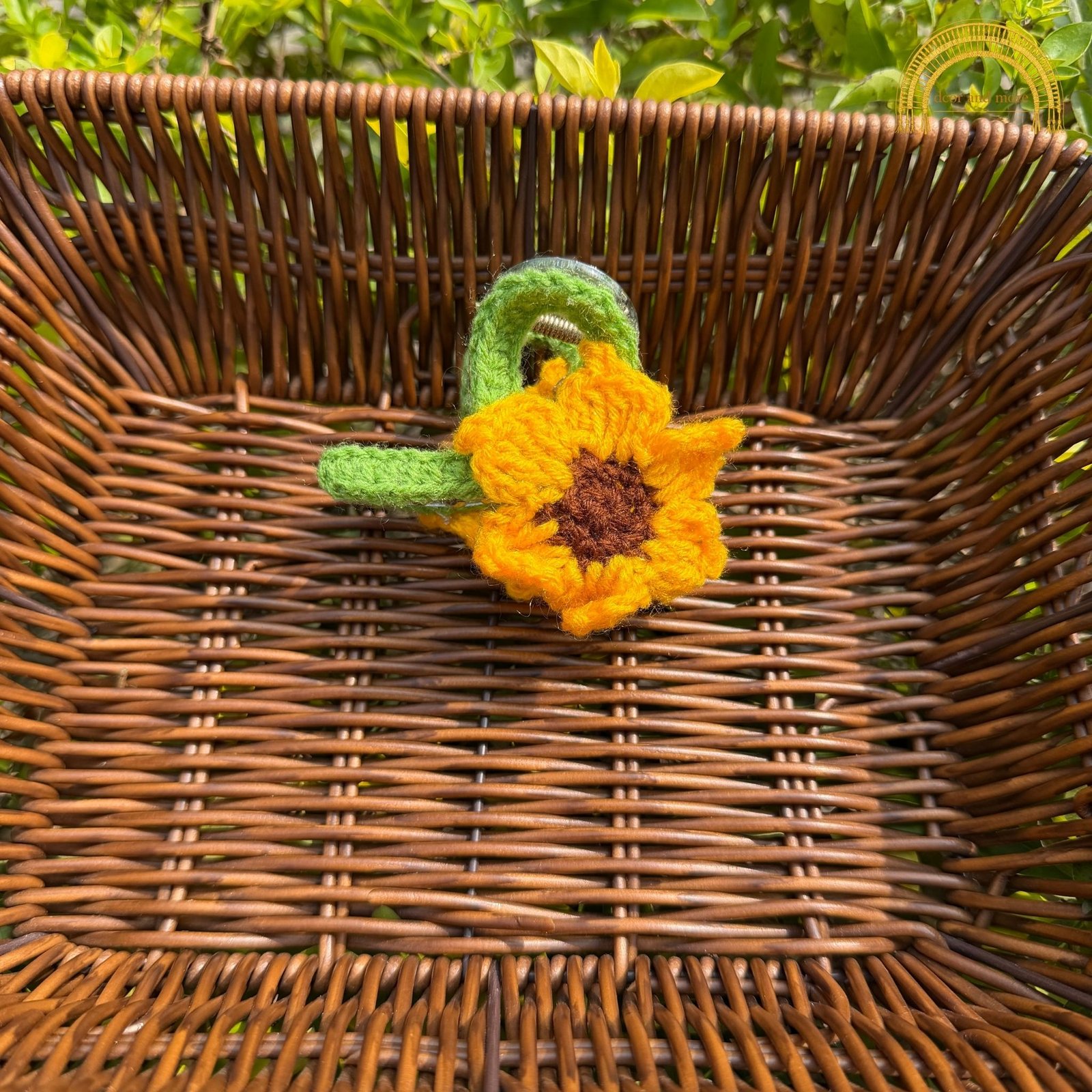Crochet Sunflower Claw Clip - Sunflower sunflower bloom claw clip 2 1